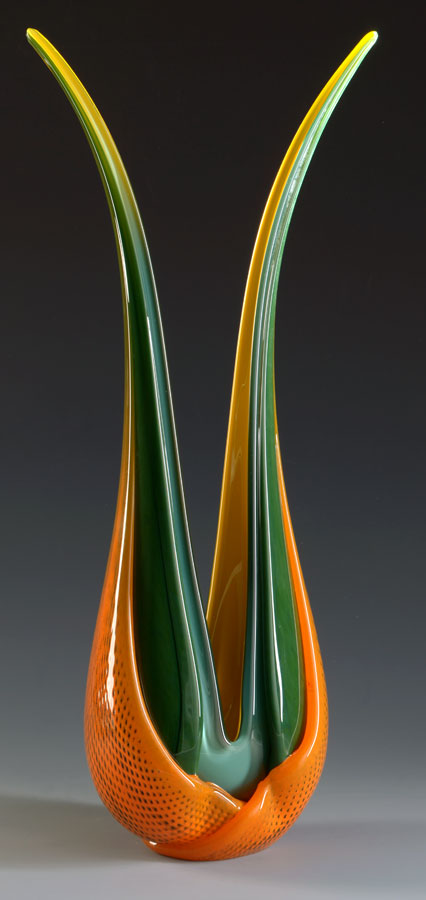 Ed Branson Glass Selva Leaves